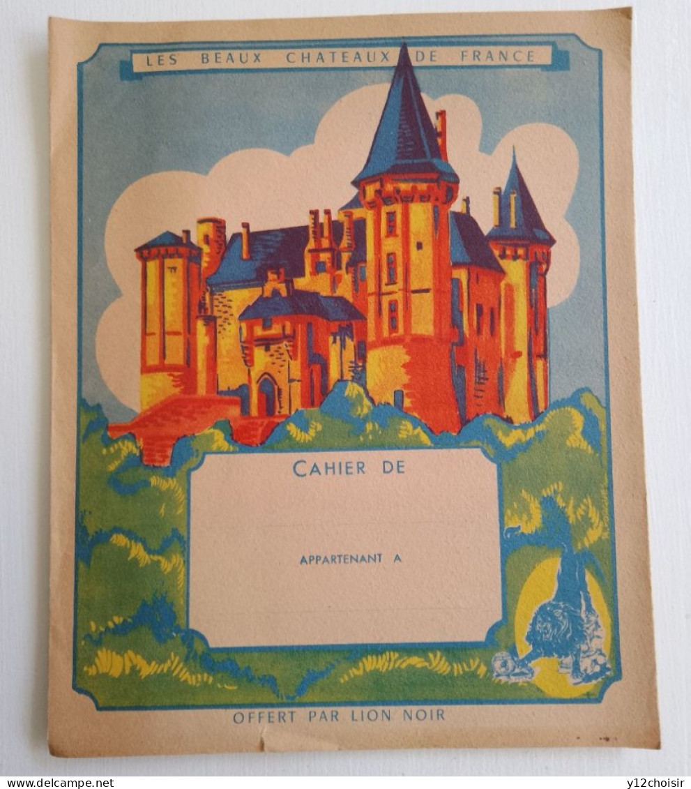 Protège Cahier Saumur école Militaire De Cavalerie Château Patrie Dupetit-Thouars Beulé.  Offert Par Cirage Lion Noir - Food