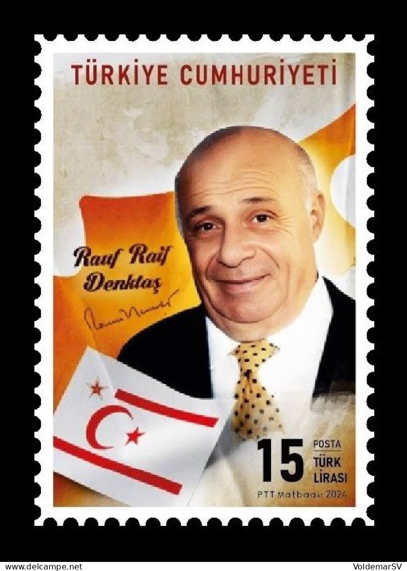 Turkey 2024 Mih. 4752 First President Of Northern Cyprus Rauf Denktas MNH ** - Ungebraucht