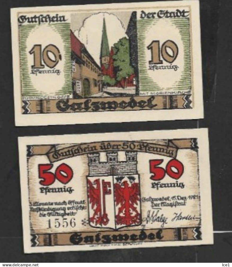 Lot A29--10 Notgeld ALLEMAGNE Port En Plus - Vrac - Billets