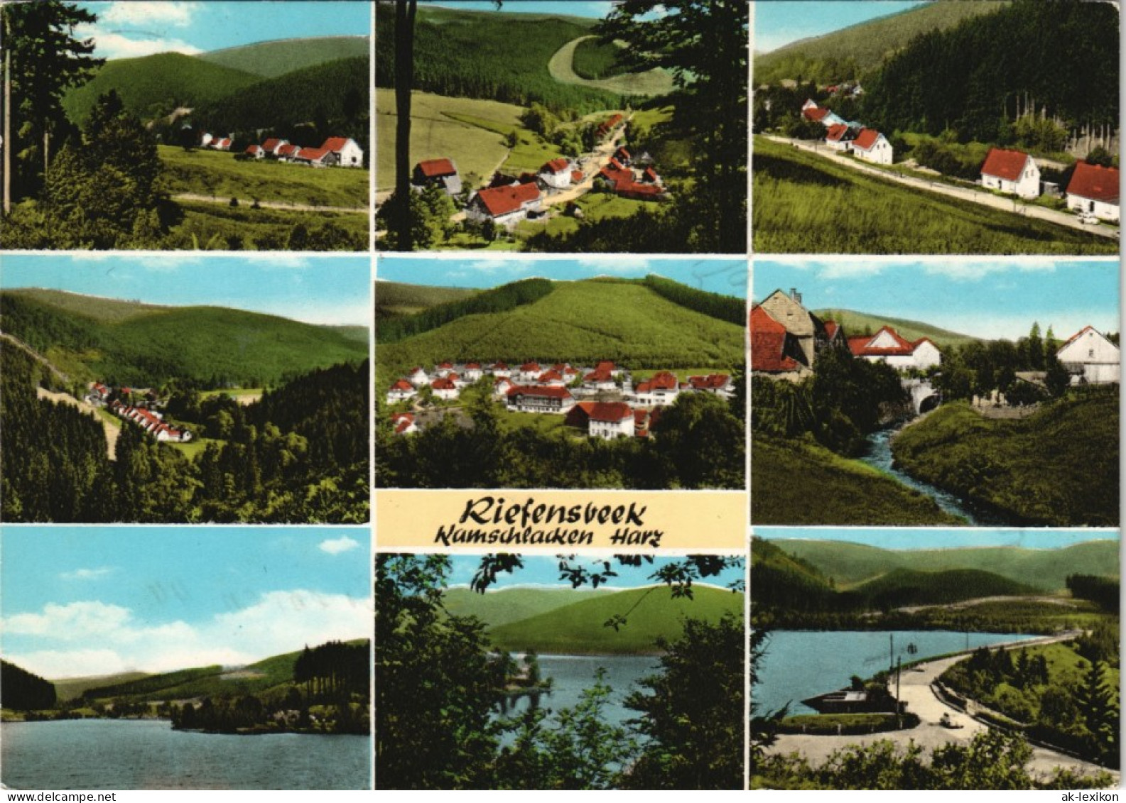 Ansichtskarte Riefensbeek-Kamschlacken-Osterode (Harz) Stadtansichten 1973 - Osterode