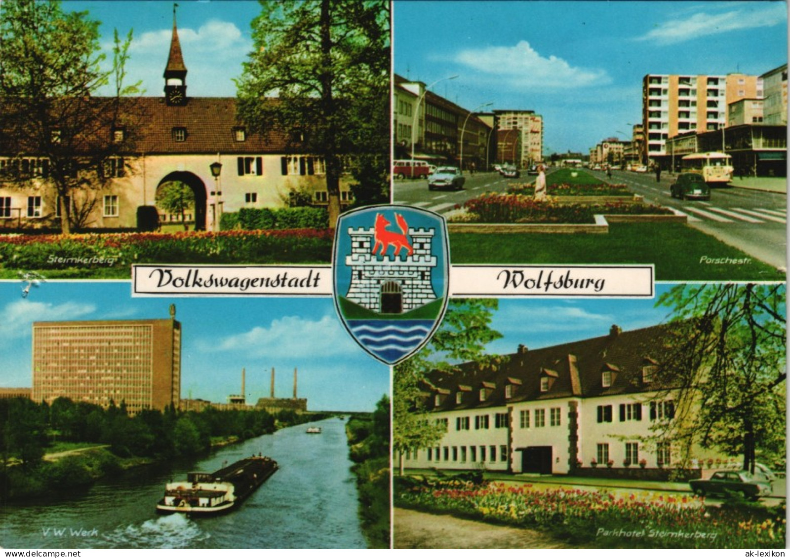 Ansichtskarte Wolfsburg Porschestraße, VW Werk 1982 - Wolfsburg