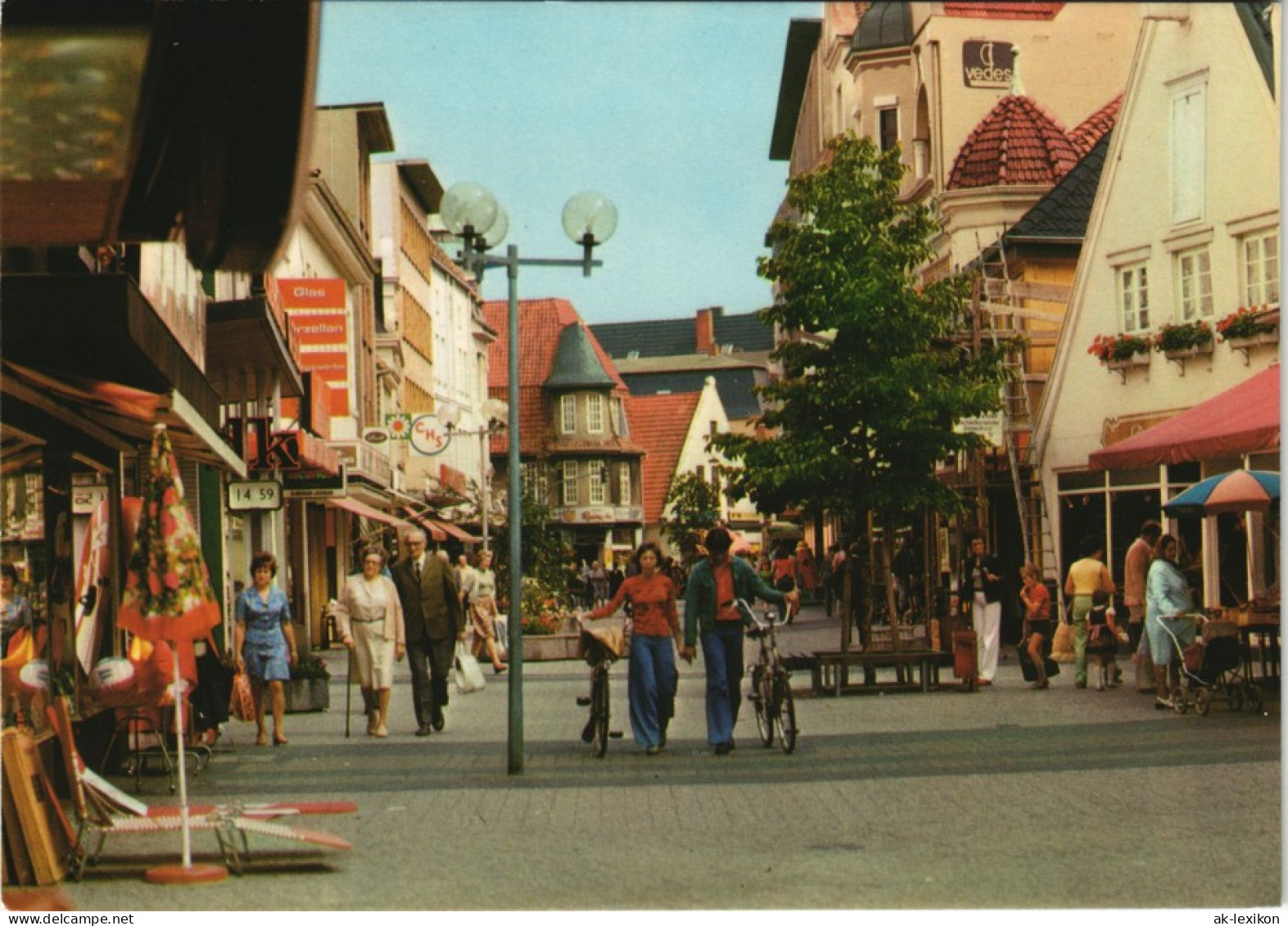 Ansichtskarte Delmenhorst Demost Fußgängerzone - Lange Straße 1970 - Delmenhorst