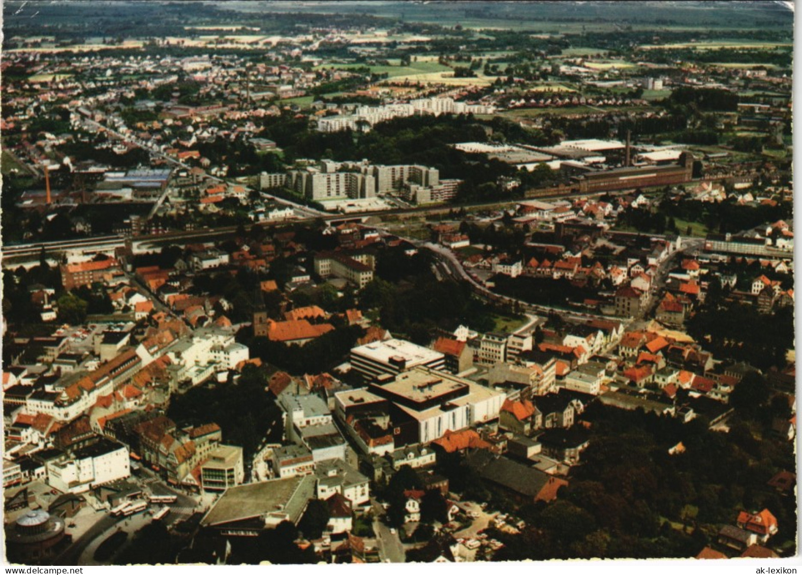 Ansichtskarte Delmenhorst Demost Luftaufnahme Stadt Gesamtansicht 1980 - Delmenhorst