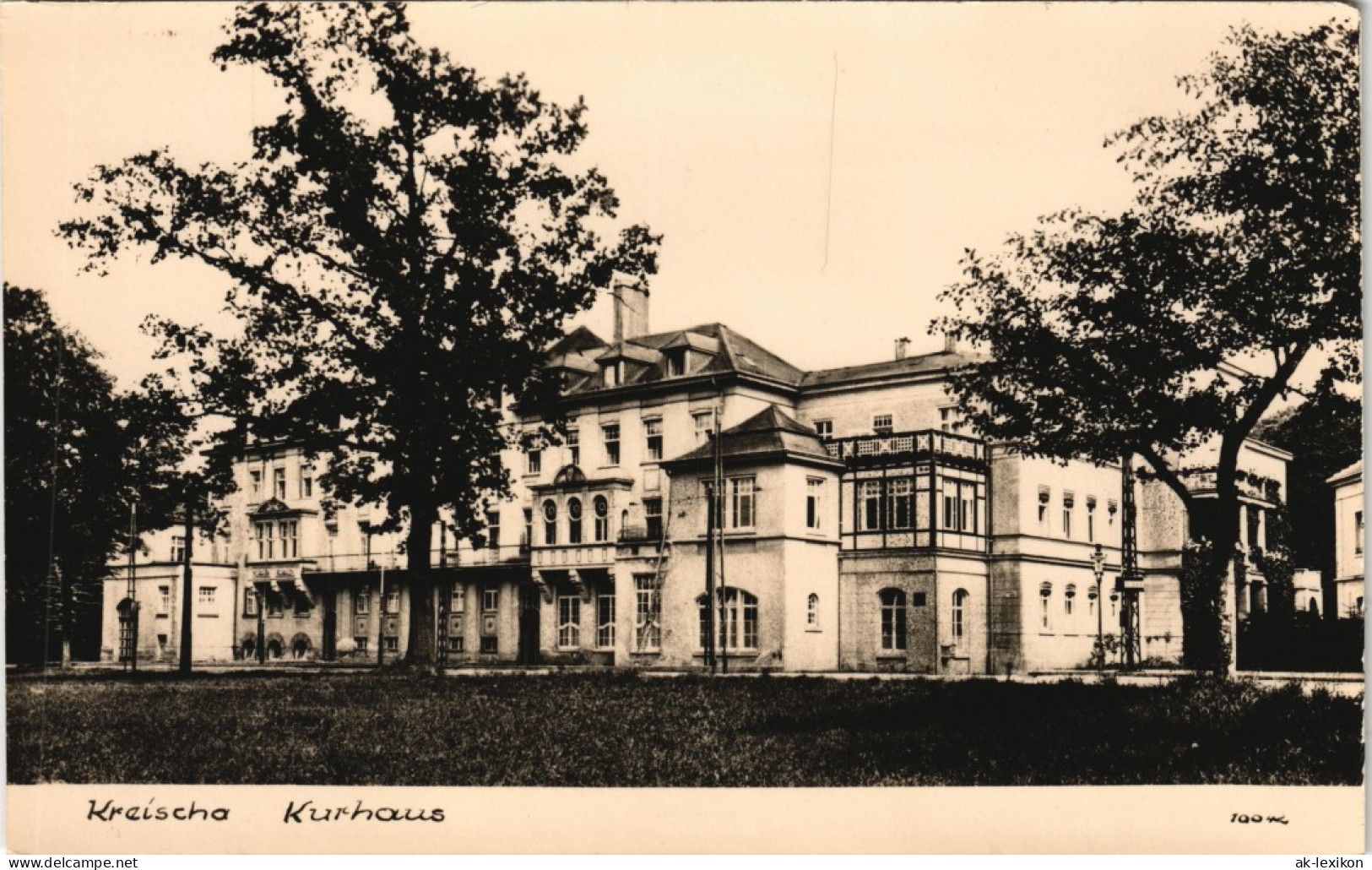 Ansichtskarte Kreischa Kurhaus DDR AK Echtfoto-Handabzug 1960 - Kreischa