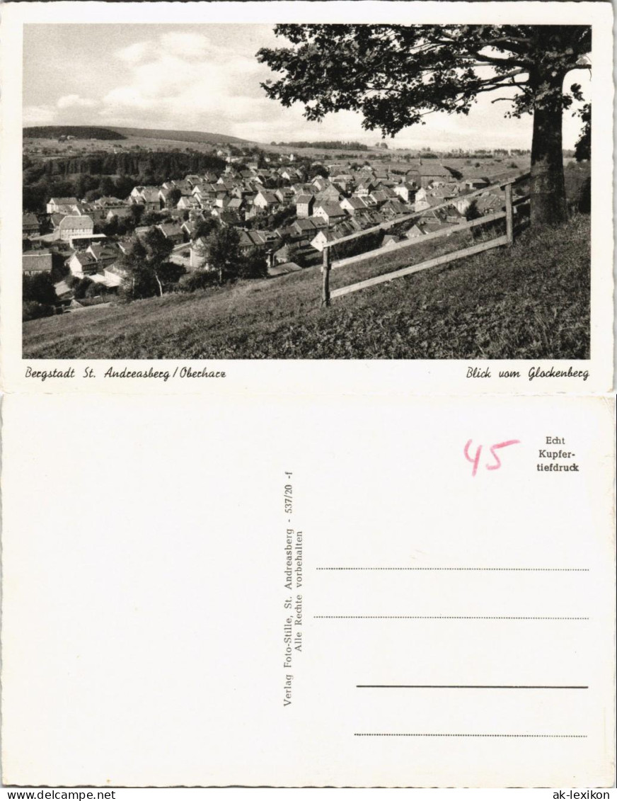 Sankt Andreasberg-Braunlage Panorama-Ansicht Blick Vom Glockenberg 1950 - St. Andreasberg