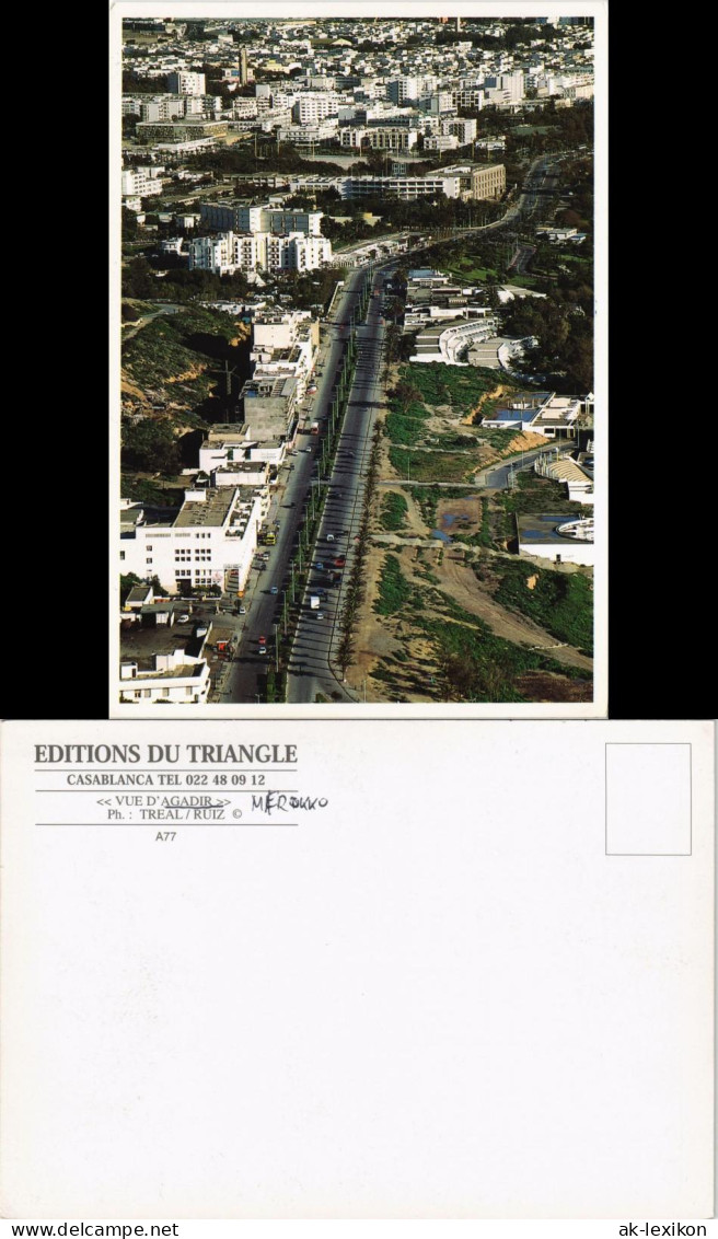 Postcard Agadir Luftaufnahme VUE D'AGADIR City View Aerial View 1965 - Agadir