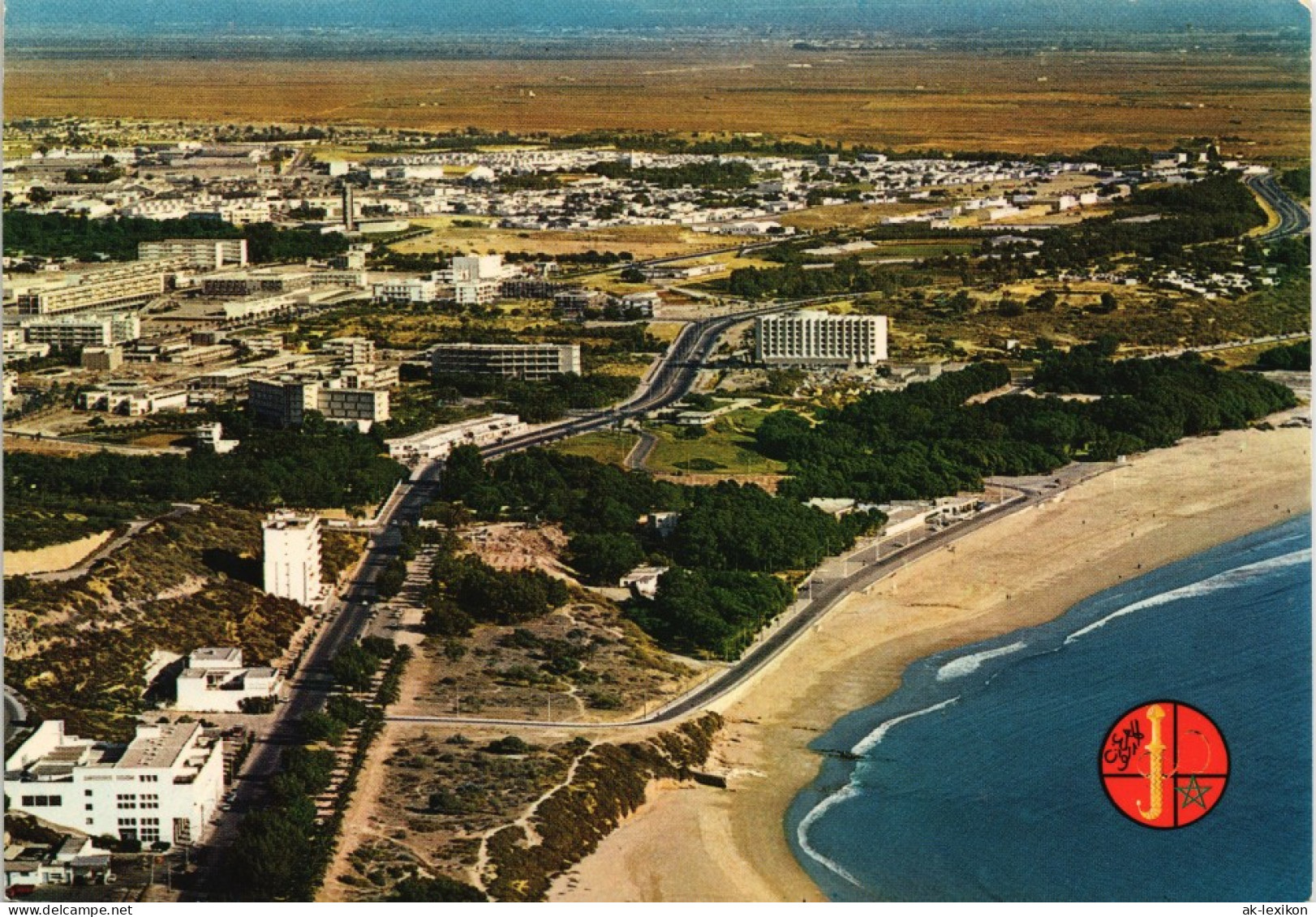 Postcard Agadir Vue Aérienne Panorama Aus Dem Flugzeug 1975 - Agadir