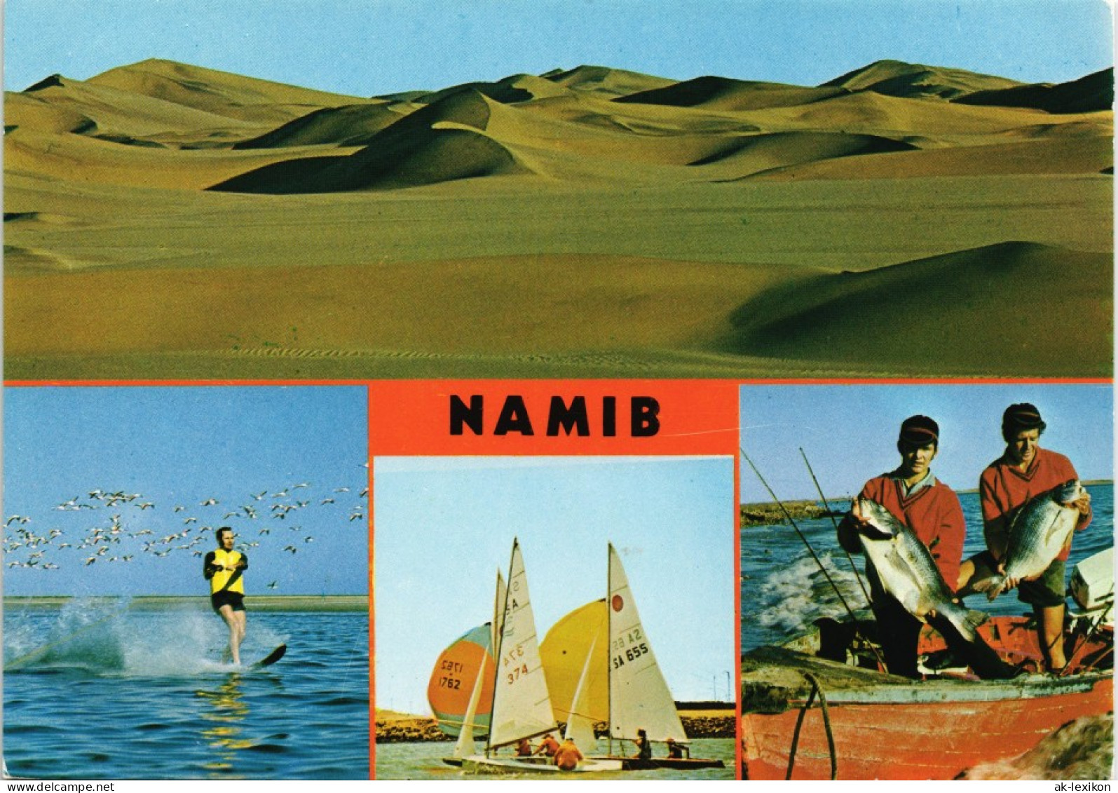 Postcard Namib Namibia Allgemein Namib Wüste Mehrbild-AK S.W.A. 1975 - Namibie