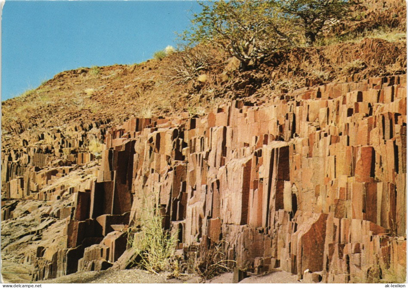 Postcard .Namibia Basaltsäulen Landschaft Namibia S.W.A. DSWA 1975 - Namibia