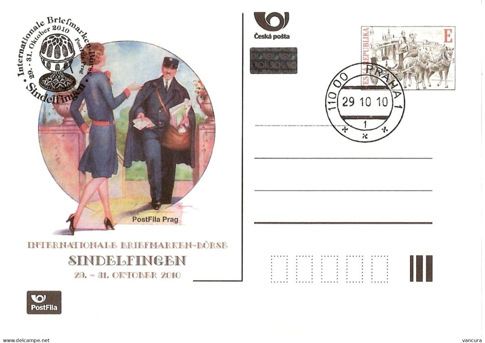 CDV A 179 Czech Republic Sindelfingen 2010 - Postcards