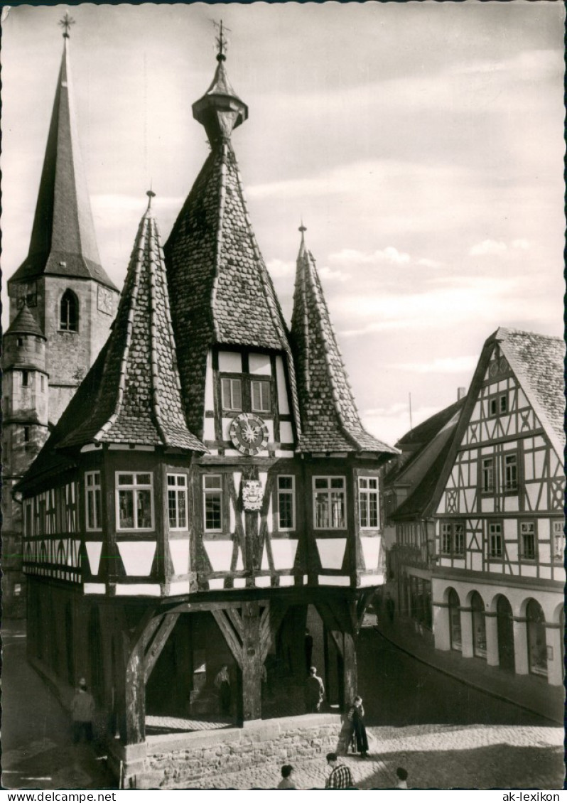 Ansichtskarte Michelstadt Rathaus A. D. Jahre 1484 1960 - Michelstadt