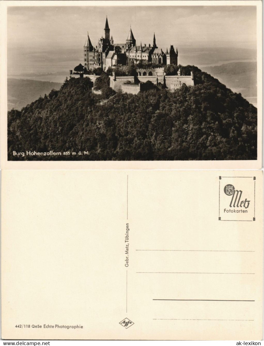 Ansichtskarte Hechingen Burg Hohenzollern Panorama (Castle Postcard) 1930 - Hechingen