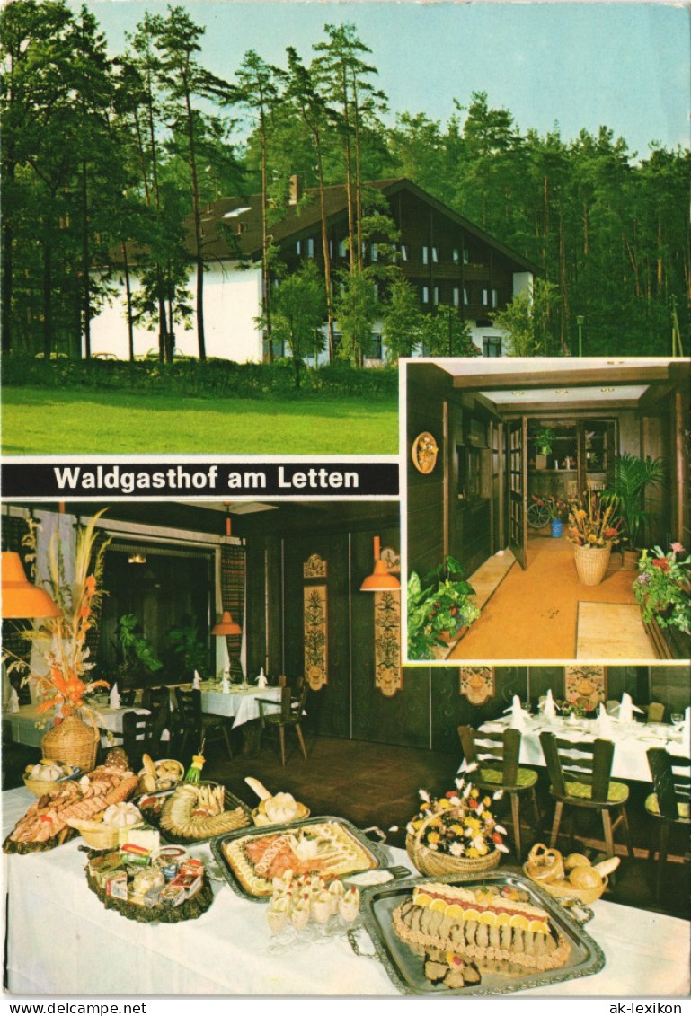 Ansichtskarte Lauf A.d.Pegnitz Waldgasthof Am Letten Bes. Fam. Wittmann 1986 - Lauf