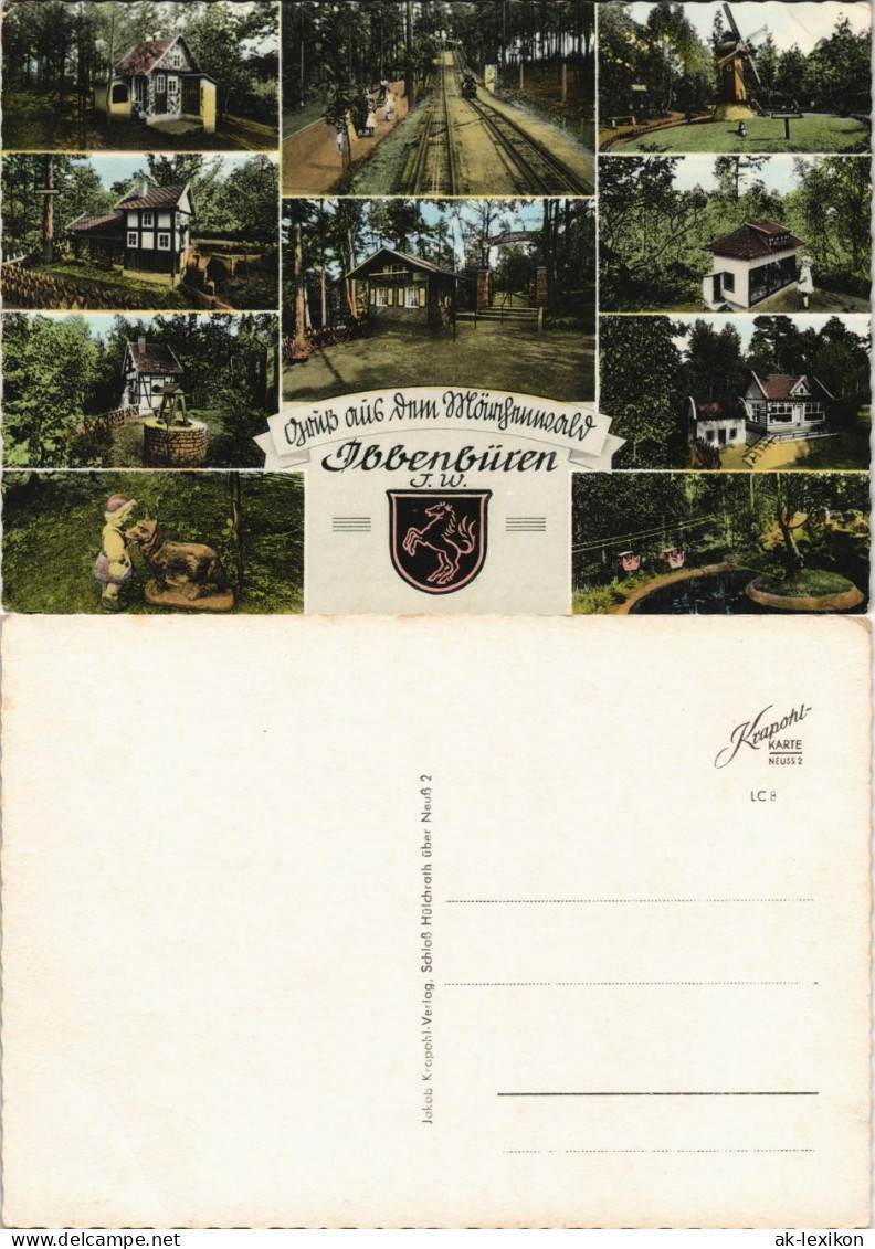 Ansichtskarte Ibbenbüren Mehrbildkarte Wald Partien 1960 - Ibbenbüren