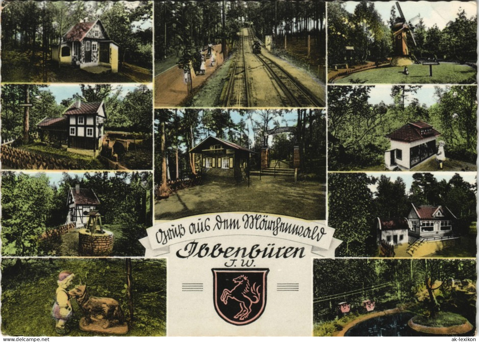 Ansichtskarte Ibbenbüren Mehrbildkarte Wald Partien 1960 - Ibbenbüren