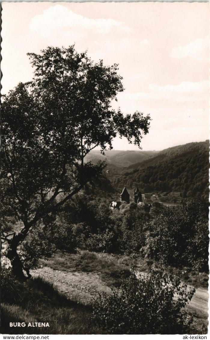 Ansichtskarte Altena Burg Altena Castle, Fernansicht 1960 - Altena