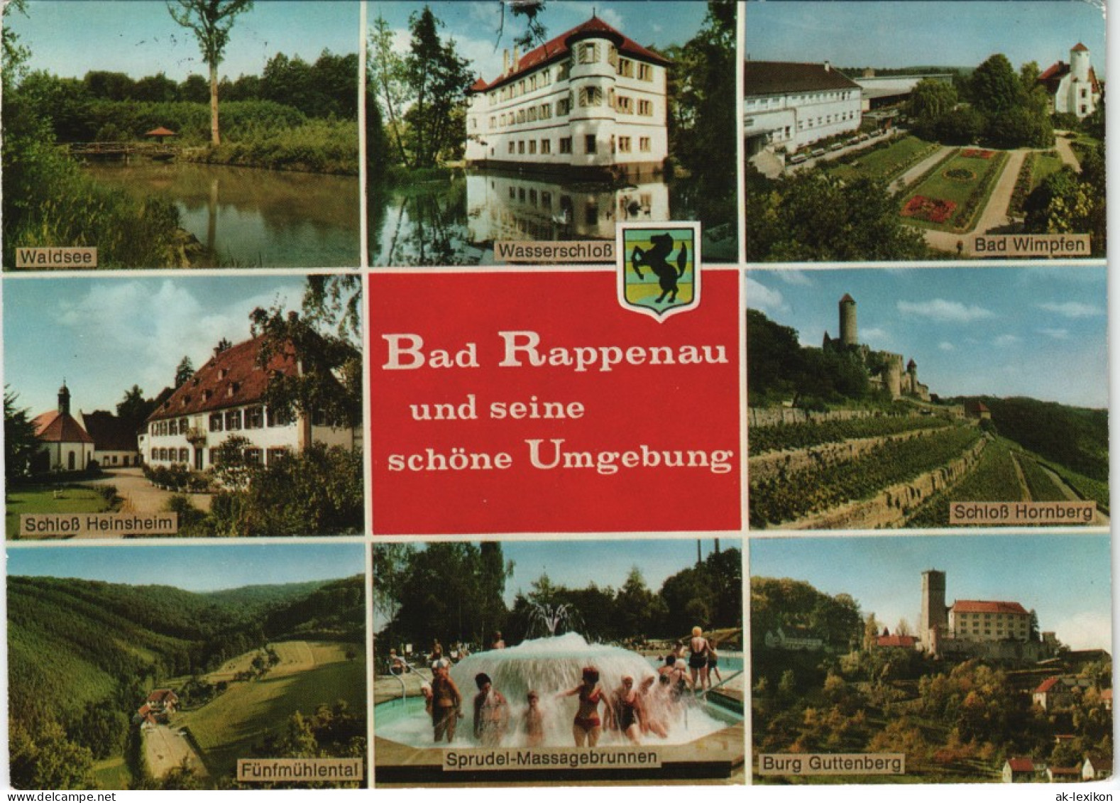 Bad Rappenau Mehrbild-AK Umland-Ansichten Ua. Waldsee Fünfmühlental Uvm. 1980 - Bad Rappenau