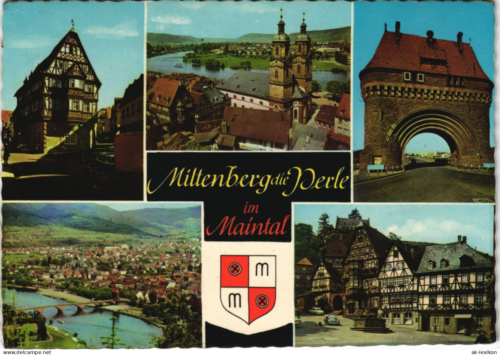 Ansichtskarte Miltenberg (Main) Mehrbildkarte Mit 5 Stadtteilansichten 1960 - Miltenberg A. Main