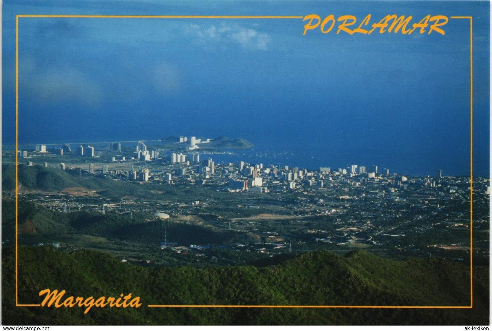 Postcard Porlamar PORLAMAR Margarita Luftbild-AK Aerial View City 1990 - Venezuela