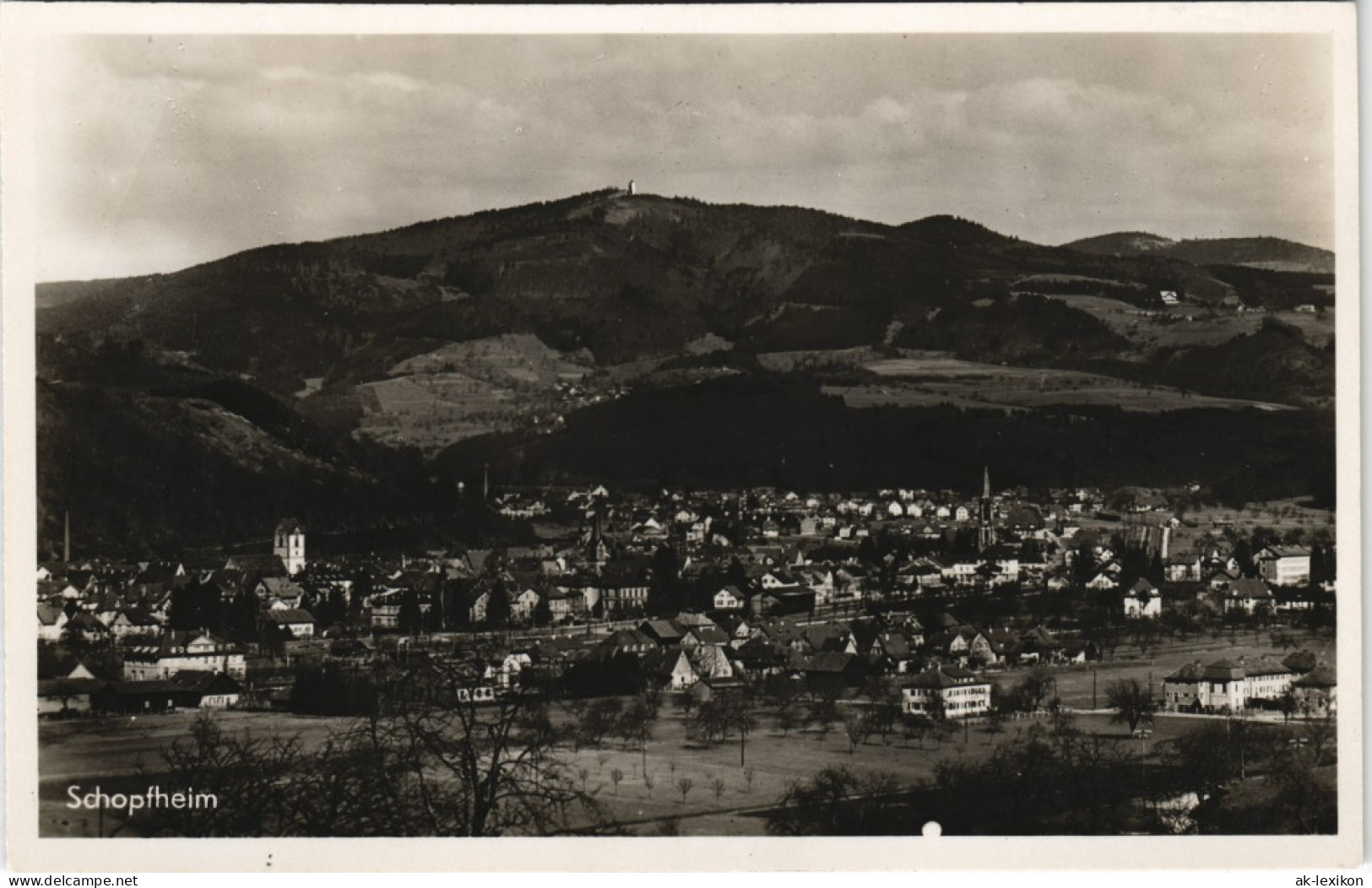 Ansichtskarte Schopfheim Panorama-Ansicht Gesamtansicht 1940 - Schopfheim