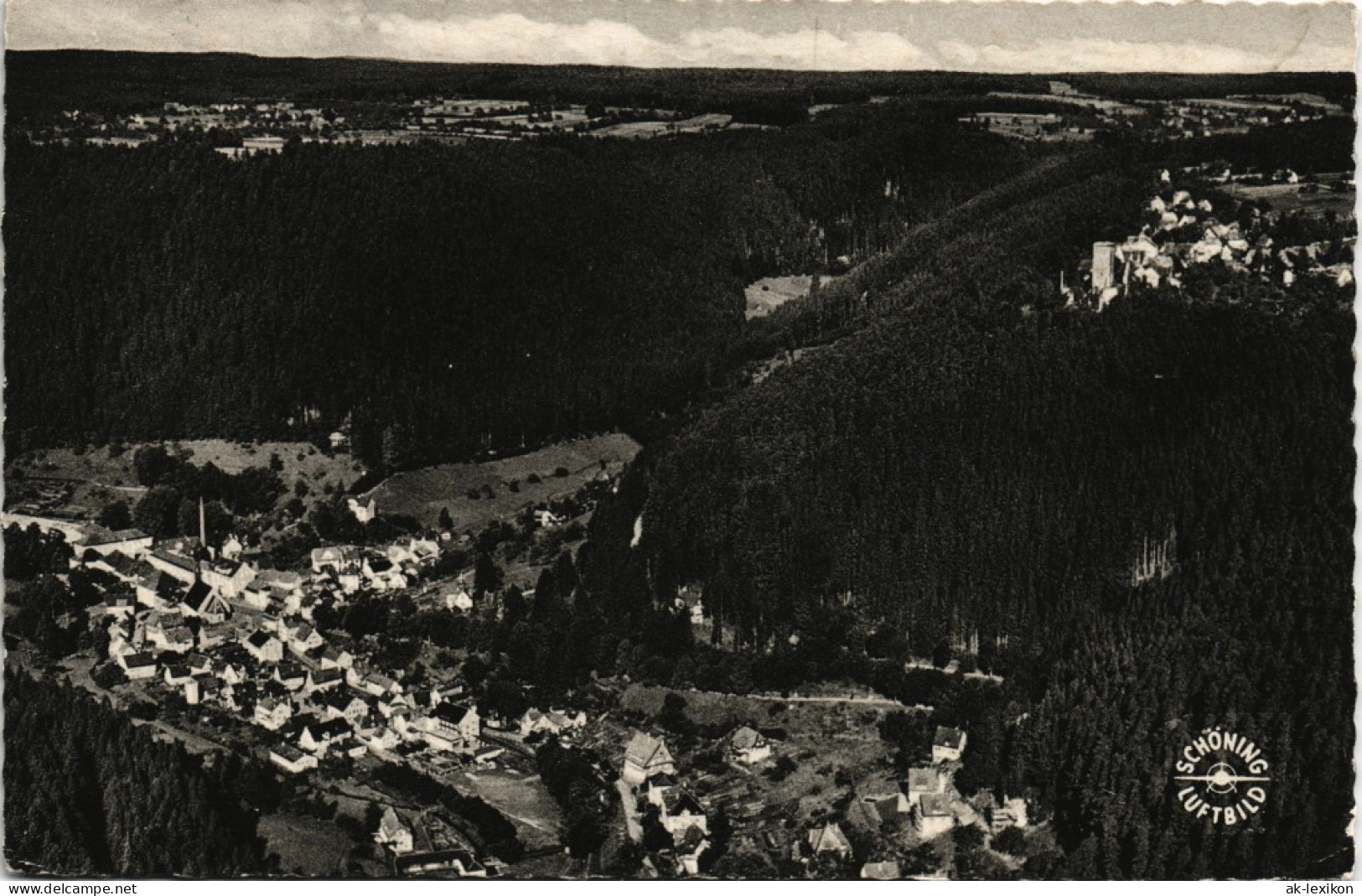 Ansichtskarte Bad Teinach-Zavelstein Luftbild Luftaufnahme 1960 - Bad Teinach