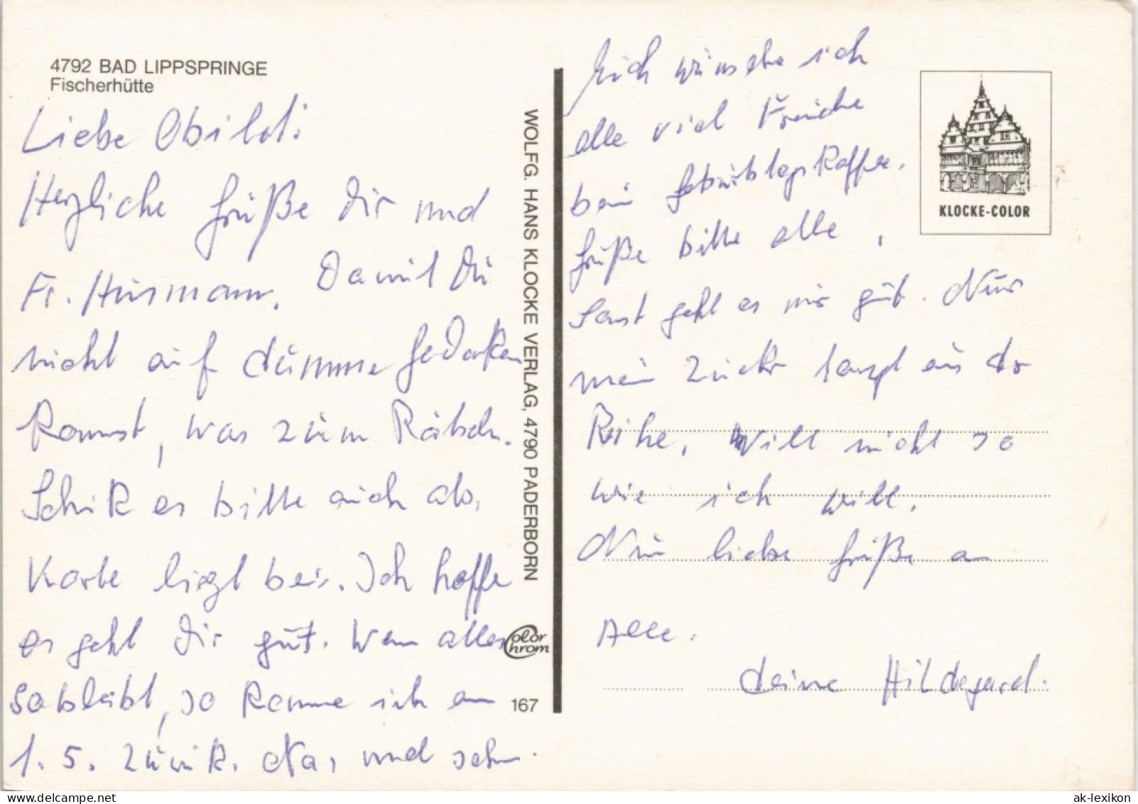 Ansichtskarte Bad Lippspringe Partie An Der Fischerhütte 1980 - Bad Lippspringe