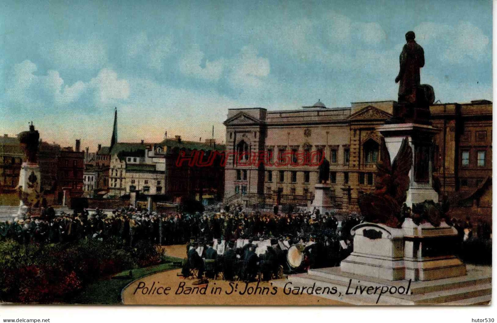 CPA LIVERPOOL - POLICE BAND IN ST JOHN'S GARDENS - Liverpool