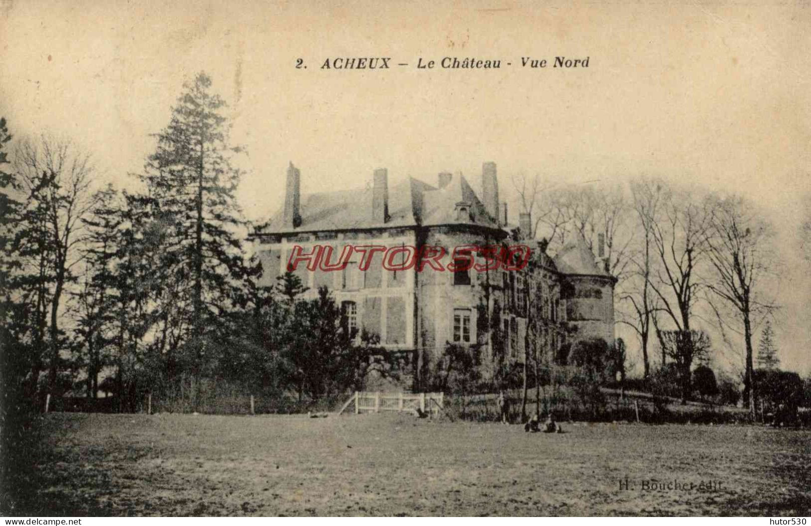 CPA ACHEUX - 80 - LE CHATEAU - VUE NORD - Acheux En Amienois