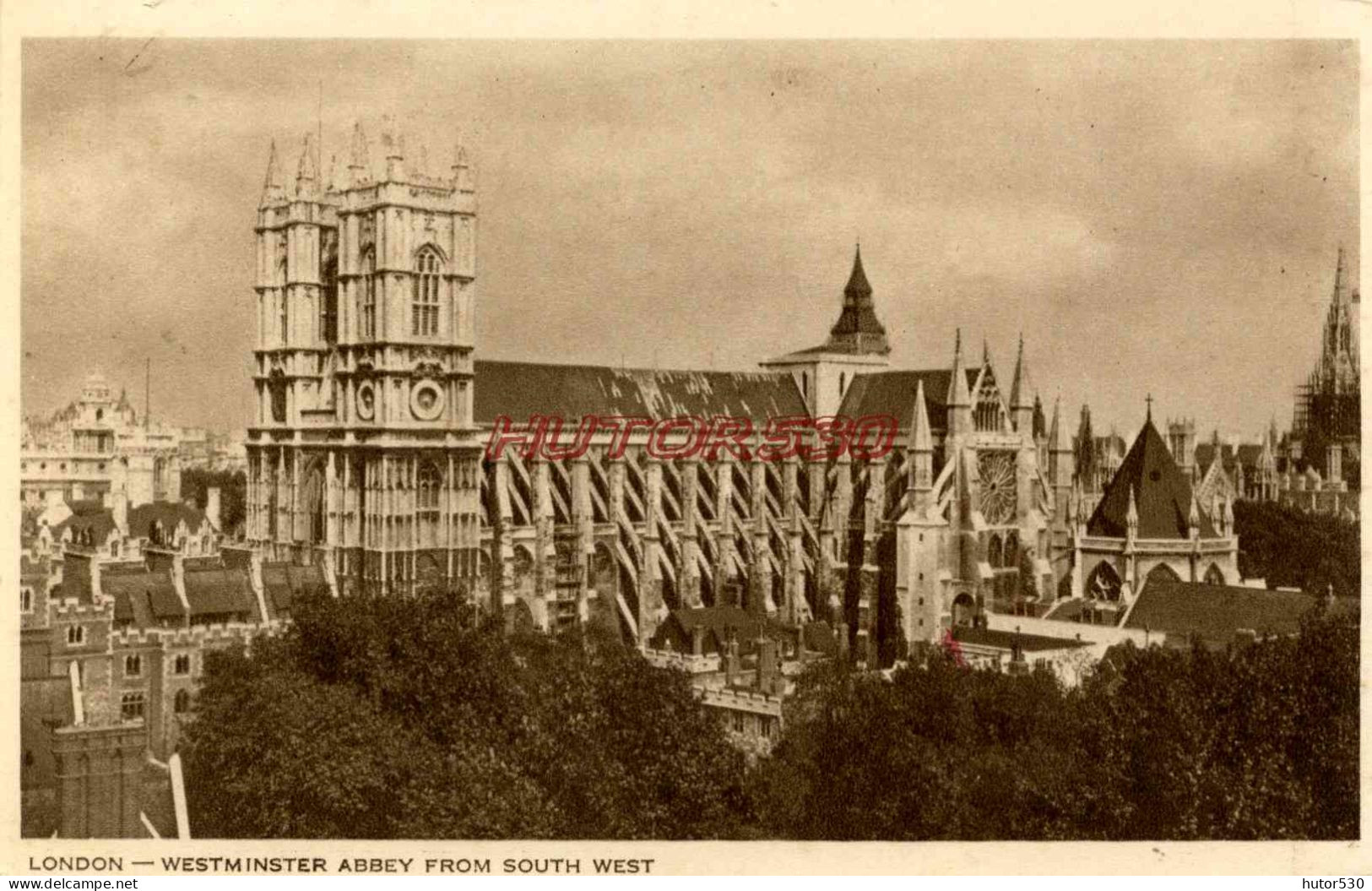 CPA LONDON - WESTMINSTER ABBEY FROM SOUTH WEST - Westminster Abbey