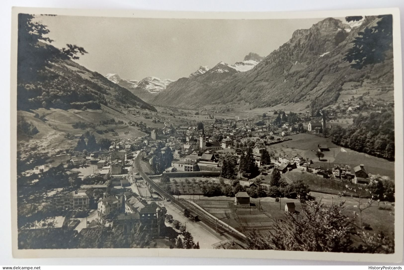 Schwanden, Gesamtansicht, Ca. 1960 - Glarus Süd