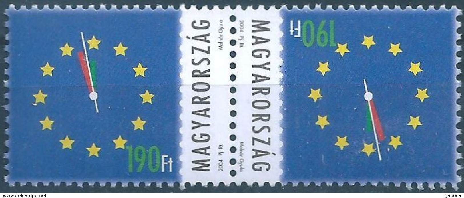 C5717 Hungary Organization EU Clock Téte-beche MNH - European Community