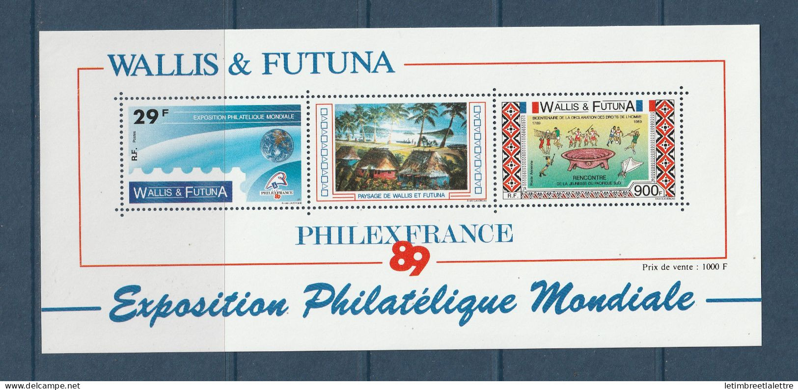 Wallis Et Futuna - Bloc - YT N° 4 ** - Neuf Sans Charnière - 1989 - Blocks & Sheetlets