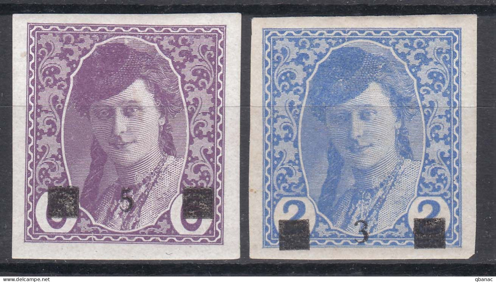 Yugoslavia, Kingdom SHS, Issues For Bosnia 1918 Mi#21-22 Mint Hinged - Unused Stamps
