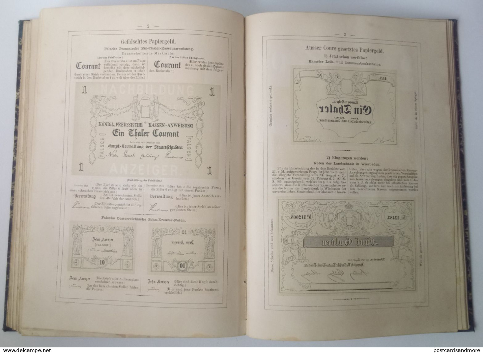 Illustrirter Anzeiger über gefälschtes Papiergeld und unächte Münzen 1865-1869 Adolf Henze Leipzig