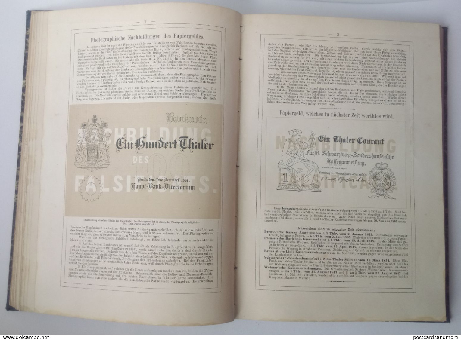 Illustrirter Anzeiger über gefälschtes Papiergeld und unächte Münzen 1865-1869 Adolf Henze Leipzig