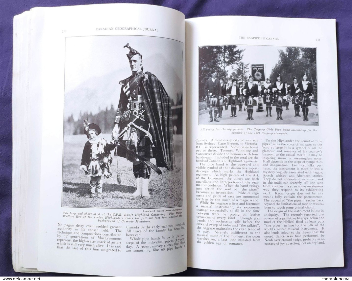 Canadian Geographical 1932 Charlottetown Etienne Brule Great Lakes Bagpipe Jamaica Add Mc Laughlin Buick Zeiss Chrysler