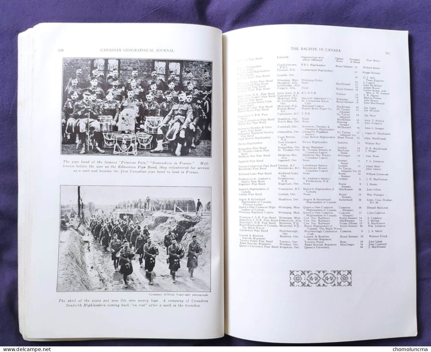 Canadian Geographical 1932 Charlottetown Etienne Brule Great Lakes Bagpipe Jamaica Add Mc Laughlin Buick Zeiss Chrysler