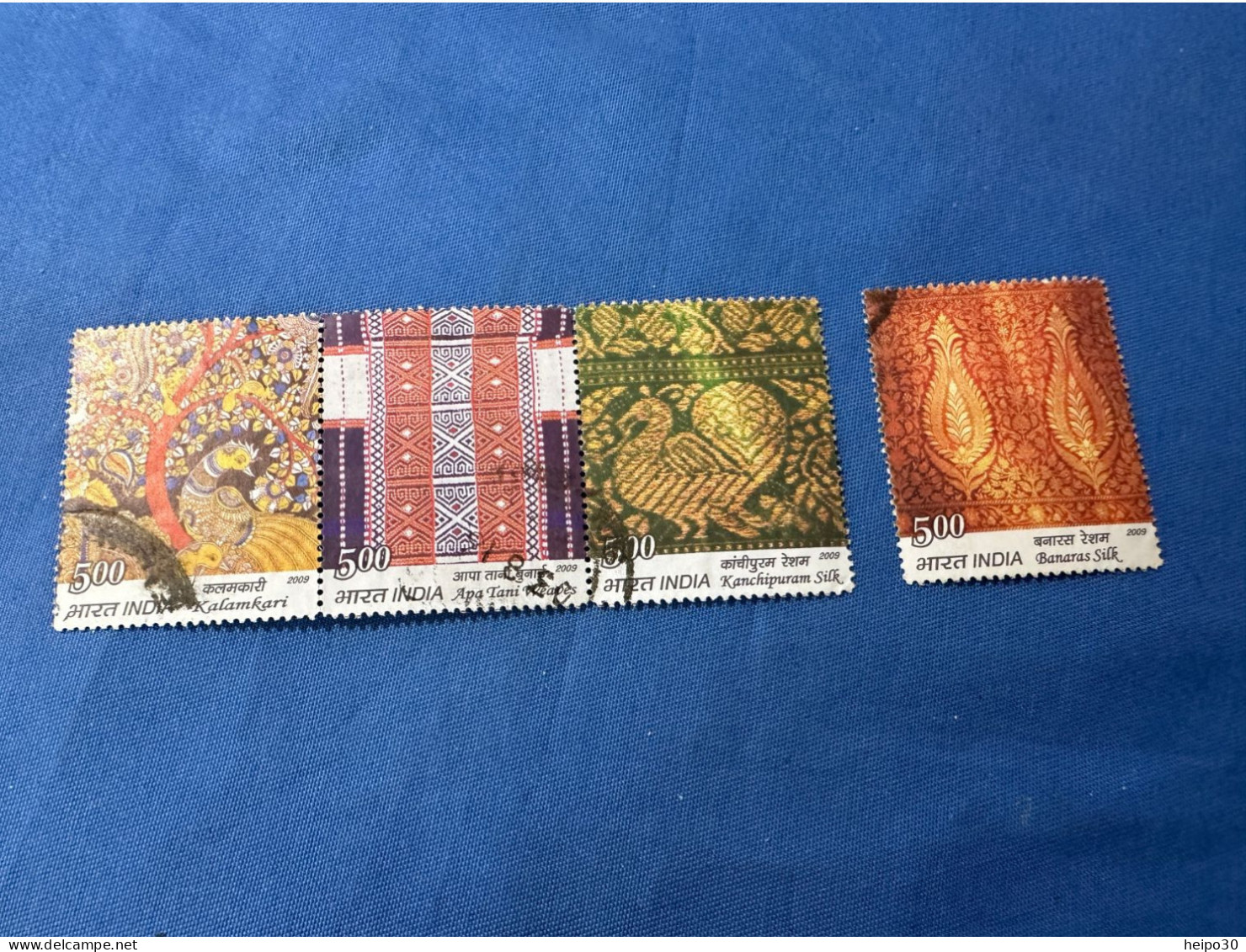 India 2009 Michel 2445-48 Traditionelle Textilien - Used Stamps