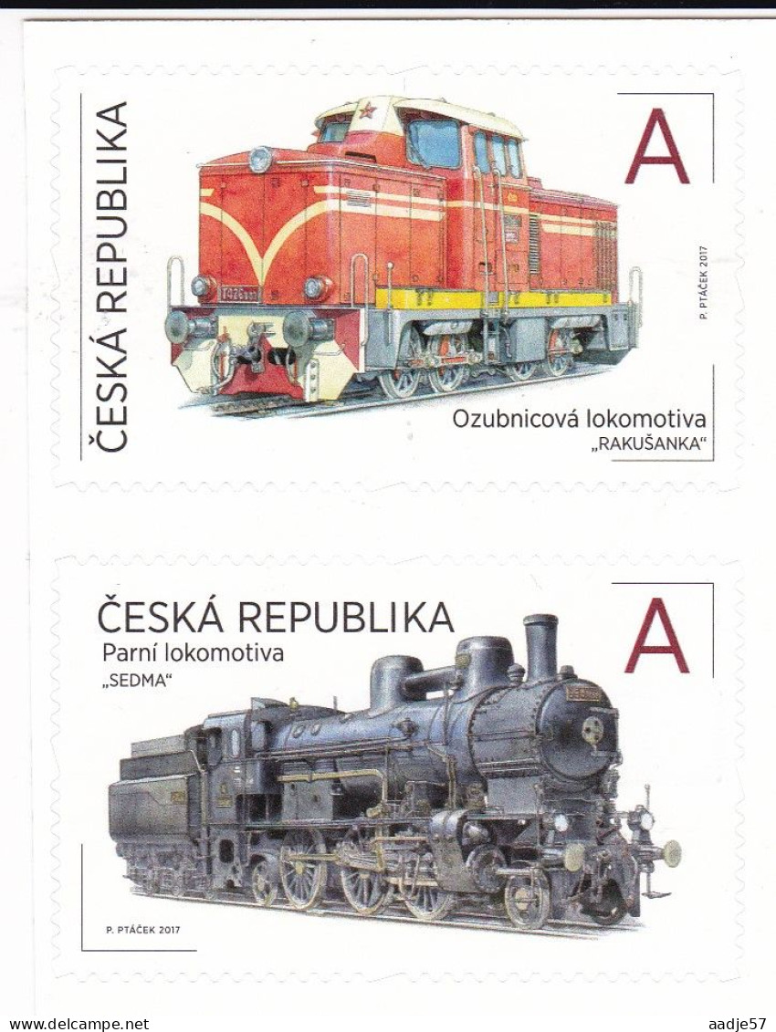 Czech Republic 2017. Czech Republic, , Mi: 929/30  Historical Locomotives MNH** 5840 - Trains