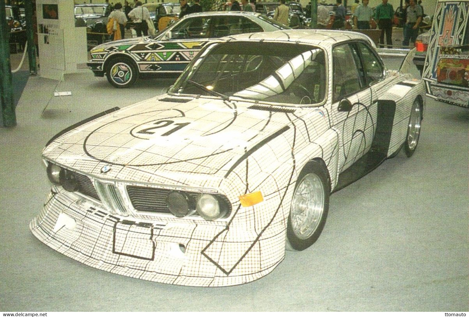 BMW 3.2CSL - Peint Par Frank Stella - Pilote:Brian Redman  - 24 Heures Du Mans 1976  - 15x10cms PHOTO - Le Mans