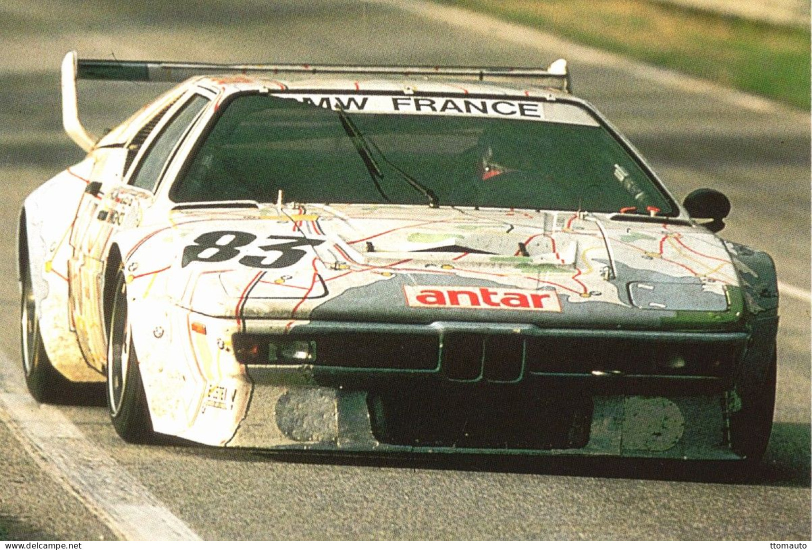 BMW M1 - Peint Par Andy Warhol - Pilote:Winkelhock/Mignot  - 24 Heures Du Mans 1979 - 15x10cms PHOTO - Le Mans