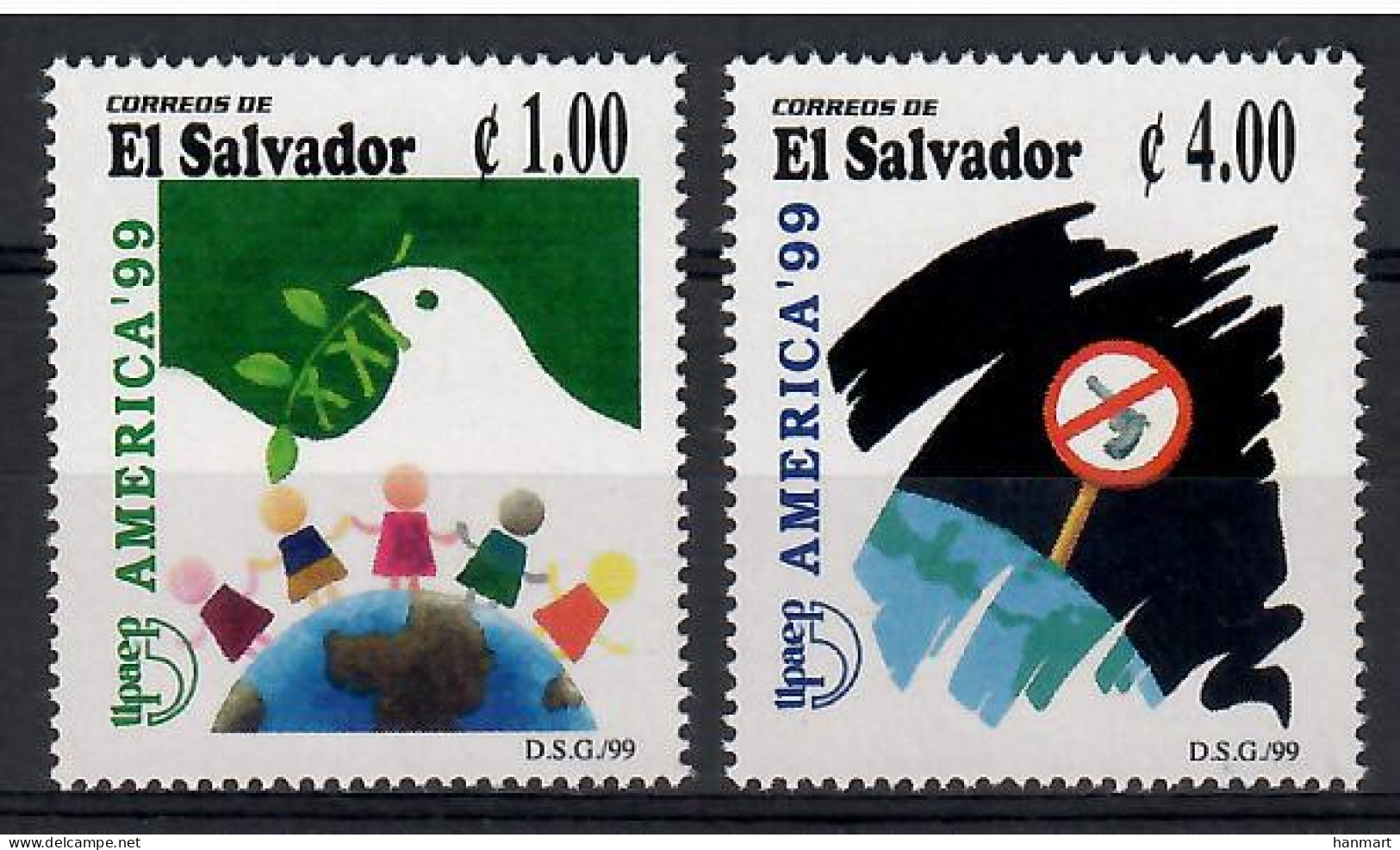 El Salvador 1999 Mi 2171-2172 MNH  (ZS1 SAL2171-2172) - Francobolli