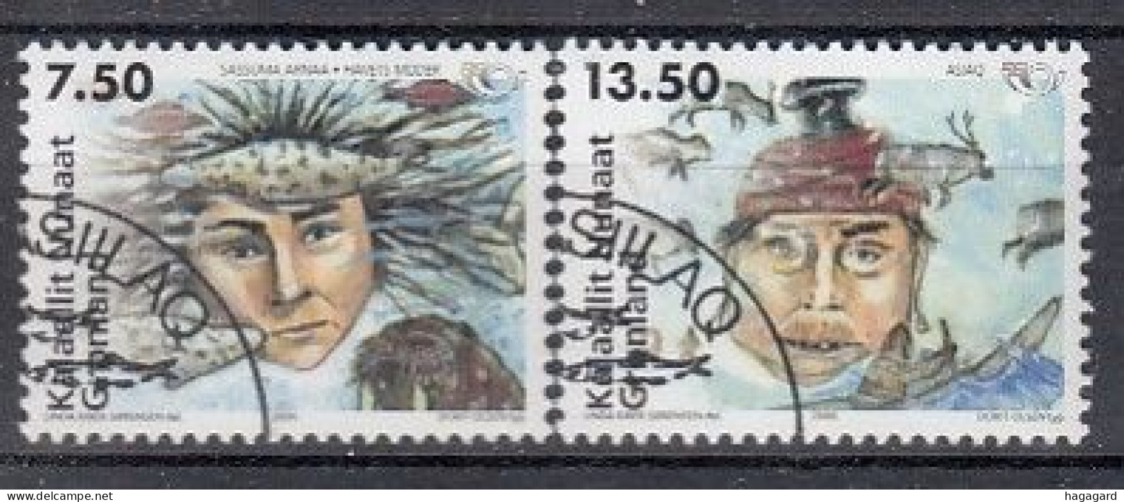 Greenland 2006. NORDEN. Myths. Michel 462-63. Cancelled - Used Stamps