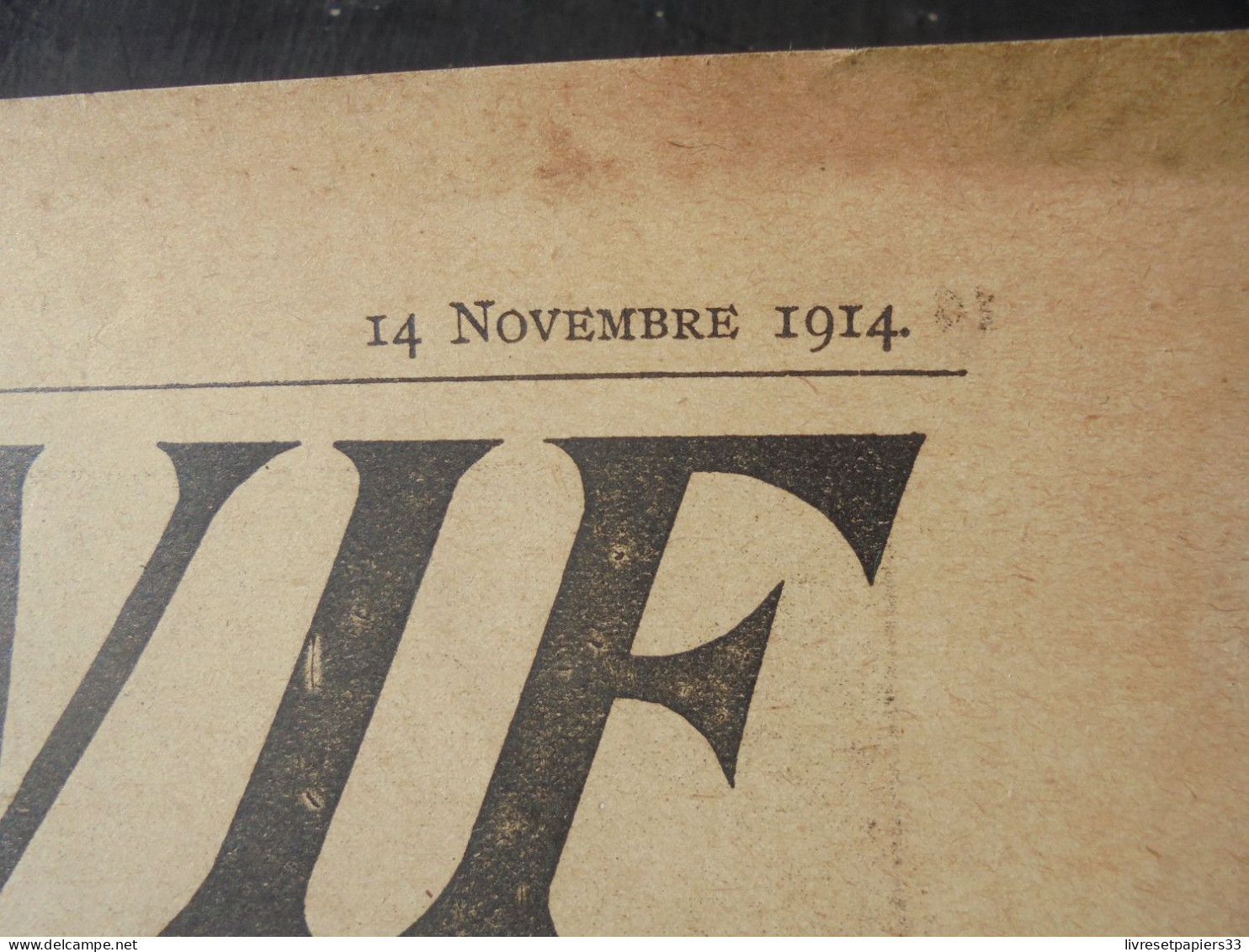 SUR LE VIF N°1 Revue 1914 Photos Et Croquis De Guerre WW1 - French