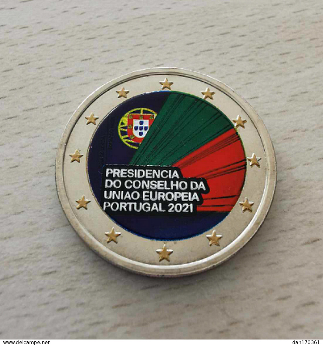 PORTUGAL 2021 - PRSIFDENCE DU CONSEIL EUROPEEN - 2 EUROS COMMEMORATIVE - COULEUR - FARBE- COLORED - COLORATTI - COLOR - Portugal