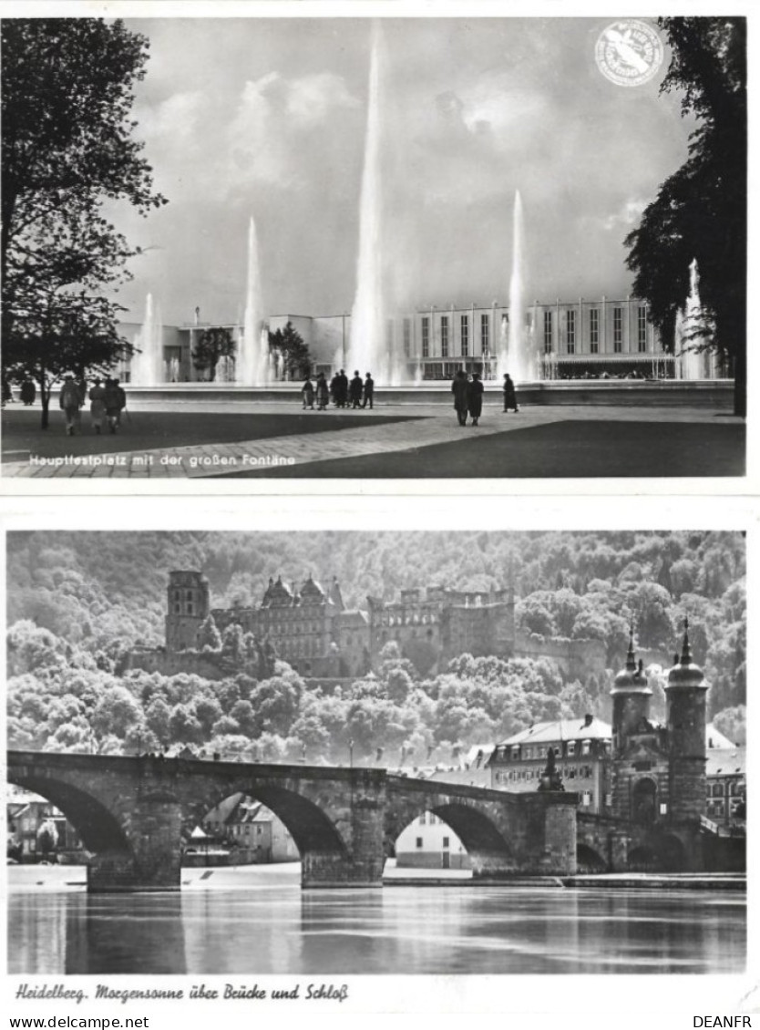 D - ALLEMAGNE : Düsseldorf-Heidelberg-München-Remagen-Monschau ( 5 Cartes ). - Collections & Lots