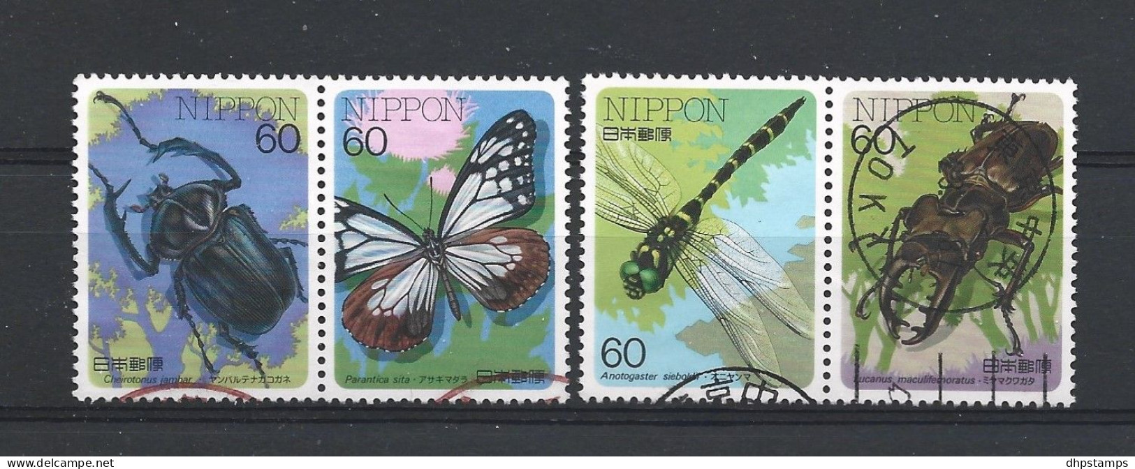 Japan 1987 Insects Y.T. 1610/1613 (0) - Oblitérés