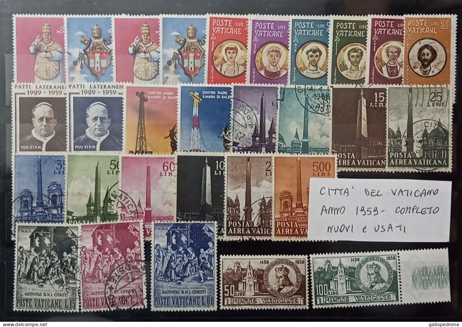1959 E 1967 Vaticano, Serie Complete-Francobolli Nuovi E Usati 42 Valori + 6 P.A. (usati) - Used Stamps
