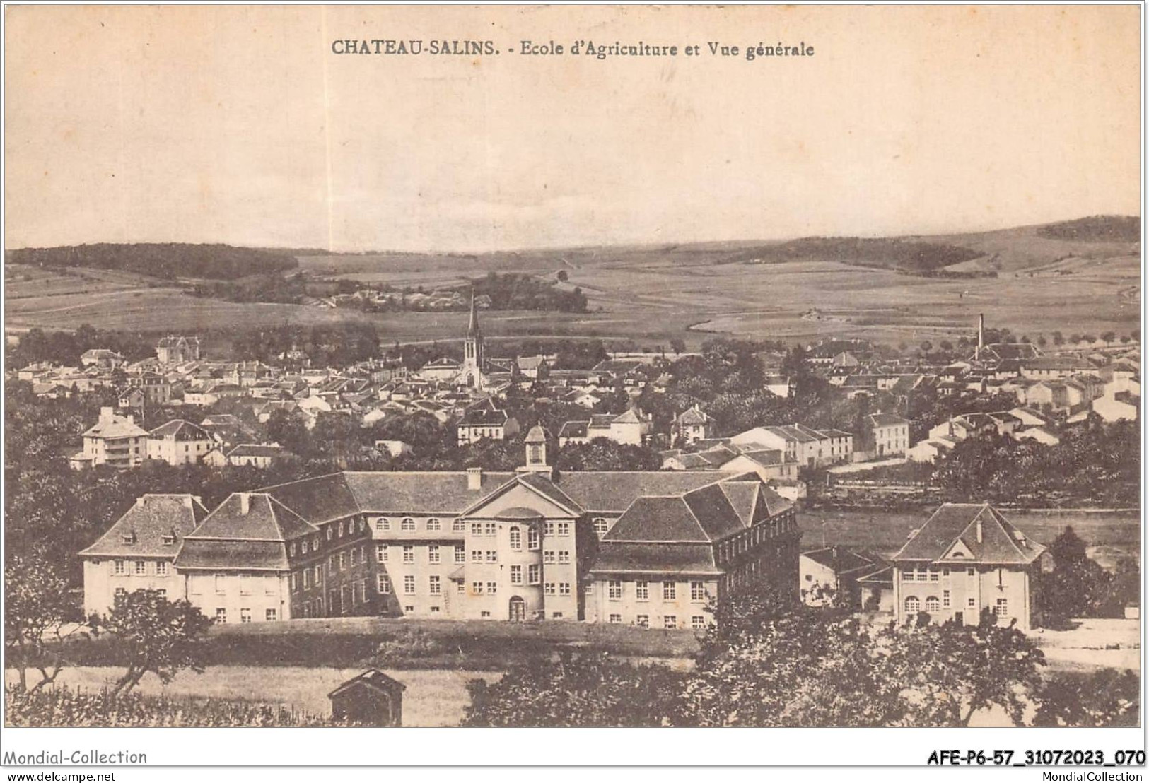 AFEP6-57-0453 - CHATEAU-SALINS - école D'agriculture Et Vue Générale - Chateau Salins