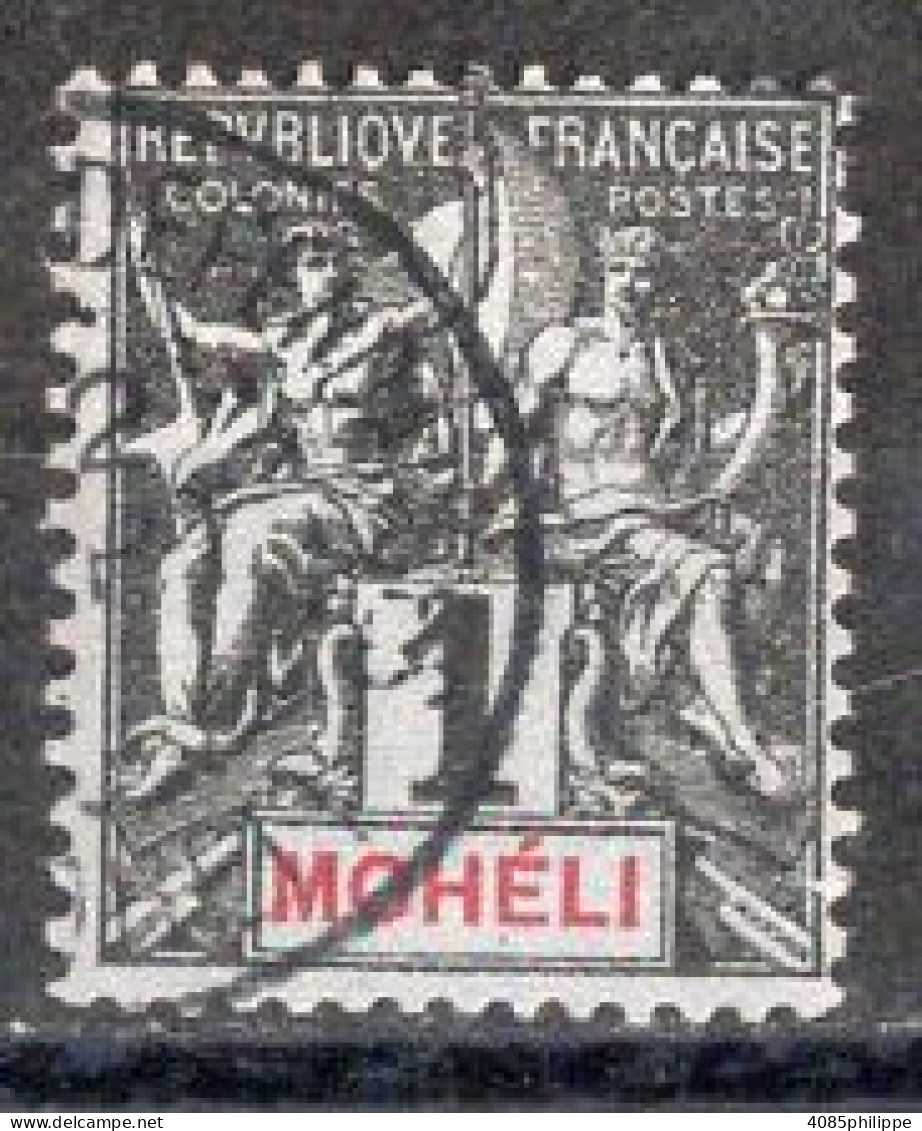 MOHELIE Timbre Poste N°1 Oblitéré TB Cote 2.50€ - Used Stamps